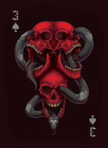 3 of Spades Card